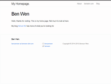 Tablet Screenshot of benwen.com